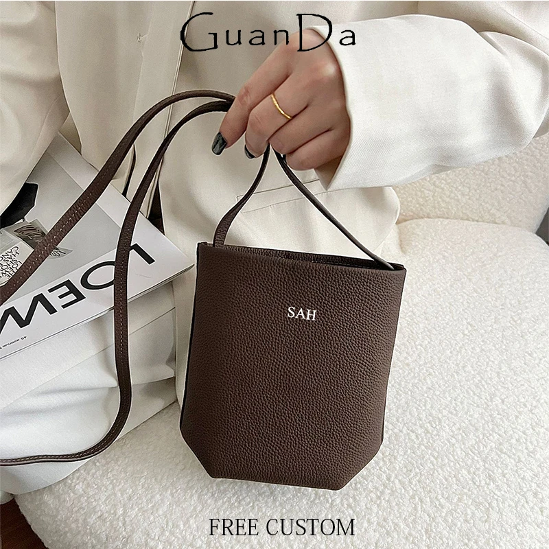 

Модная женская повседневная сумка через плечо с возможностью нанесения имени, из натуральной кожи, для телефона, роскошная сумка из воловьей кожи, женская сумка для покупок, персонализированный кошелек