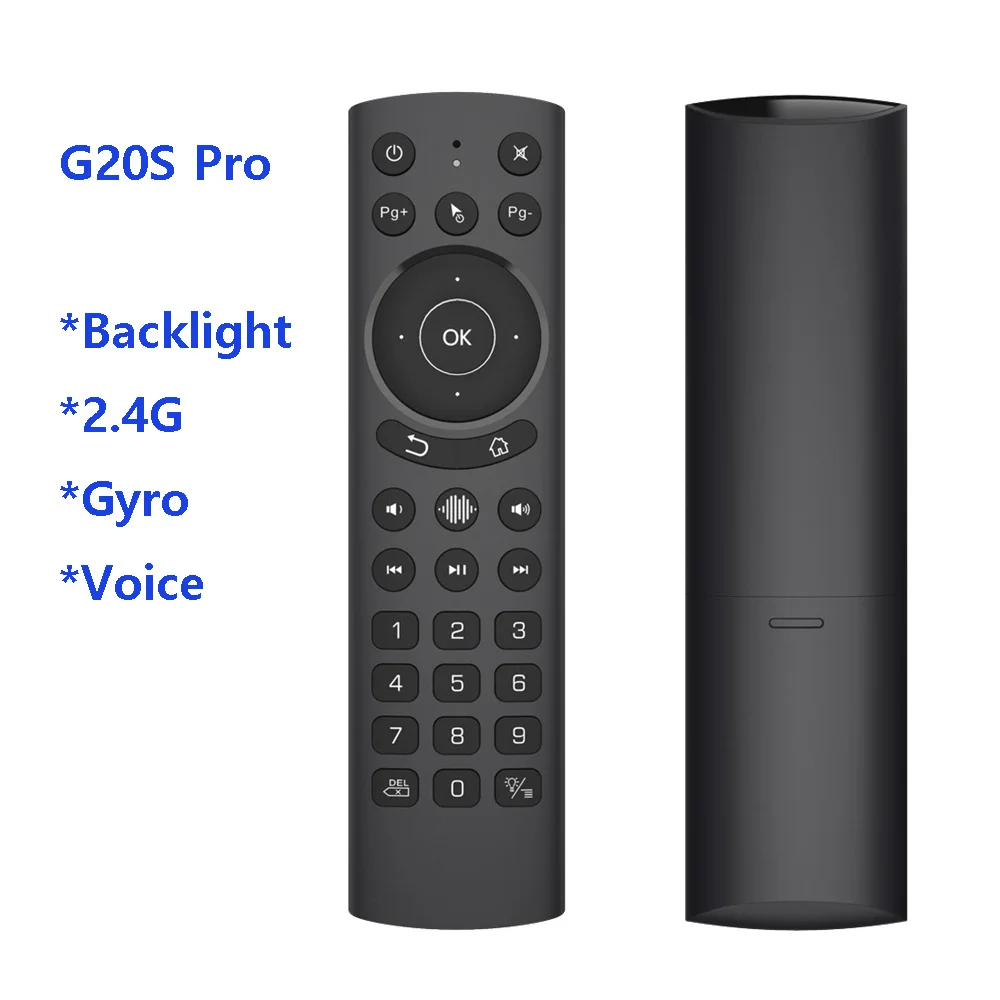 G20S PRO Voice Remote Control Backlit 2.4G Wireless Air Mouse Gyroscope G20SPRO BT Controller For X96 H96 MAX X96Q Tanix W2 T95