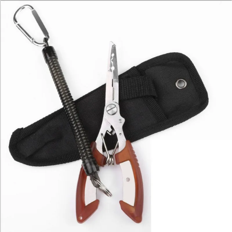 

LIANMAN Multifunctional Fishing Pliers Line Cutting Pliers Anti Slip Fishing Equipment Stainless Steel Fish Control Pliers