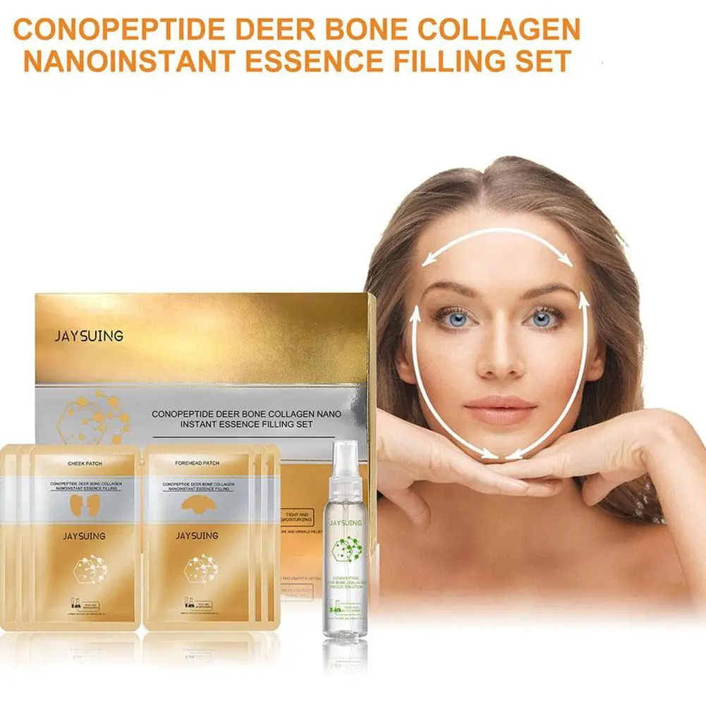 1 SET Peptide Deer Bone Collagen Essence Filling Kit Spiropeptide Essence Set Skin Care