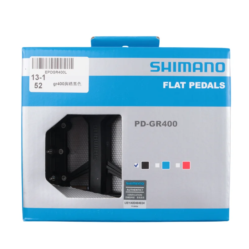 Shimano GR400 Pedal Flat Pedal 101 x 96 mm For Off Road Bike MTB Flat Footrest Pedal PD-GR400 With Original Shimano Box