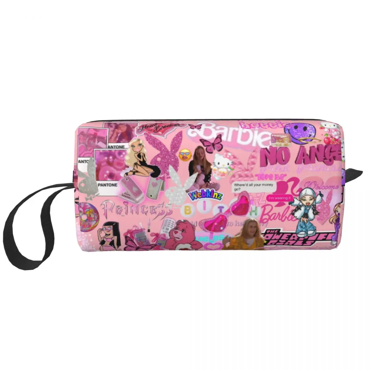 Custom Bratz Rock Angelz Travel Cosmetic Bag for Women Anime Manga Tv Makeup Toiletry Organizer Lady Beauty Storage Dopp Kit