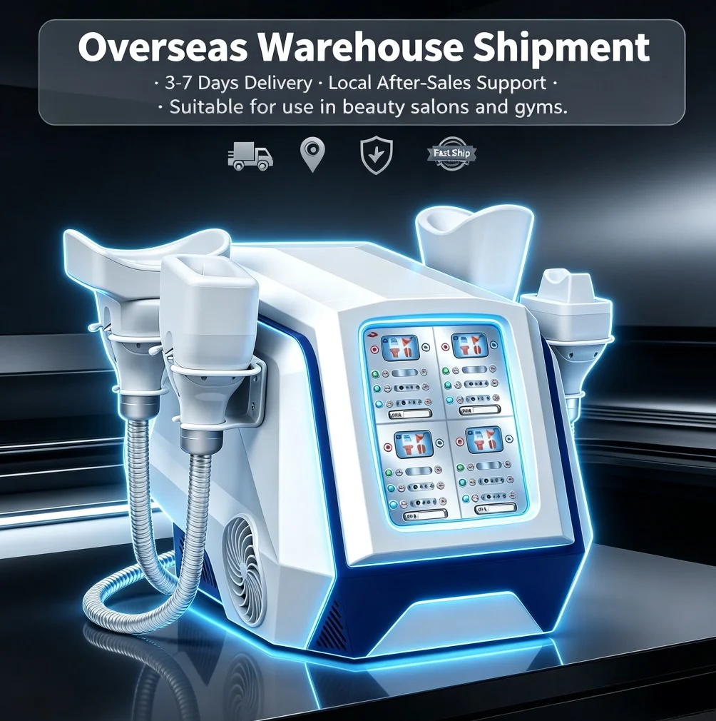 Portable 4‑Handle Body Sculpting Beauty Machine 6 Probes 4‑Channel Independent Work Non‑Invasive Fat Reduction Salon Clinic