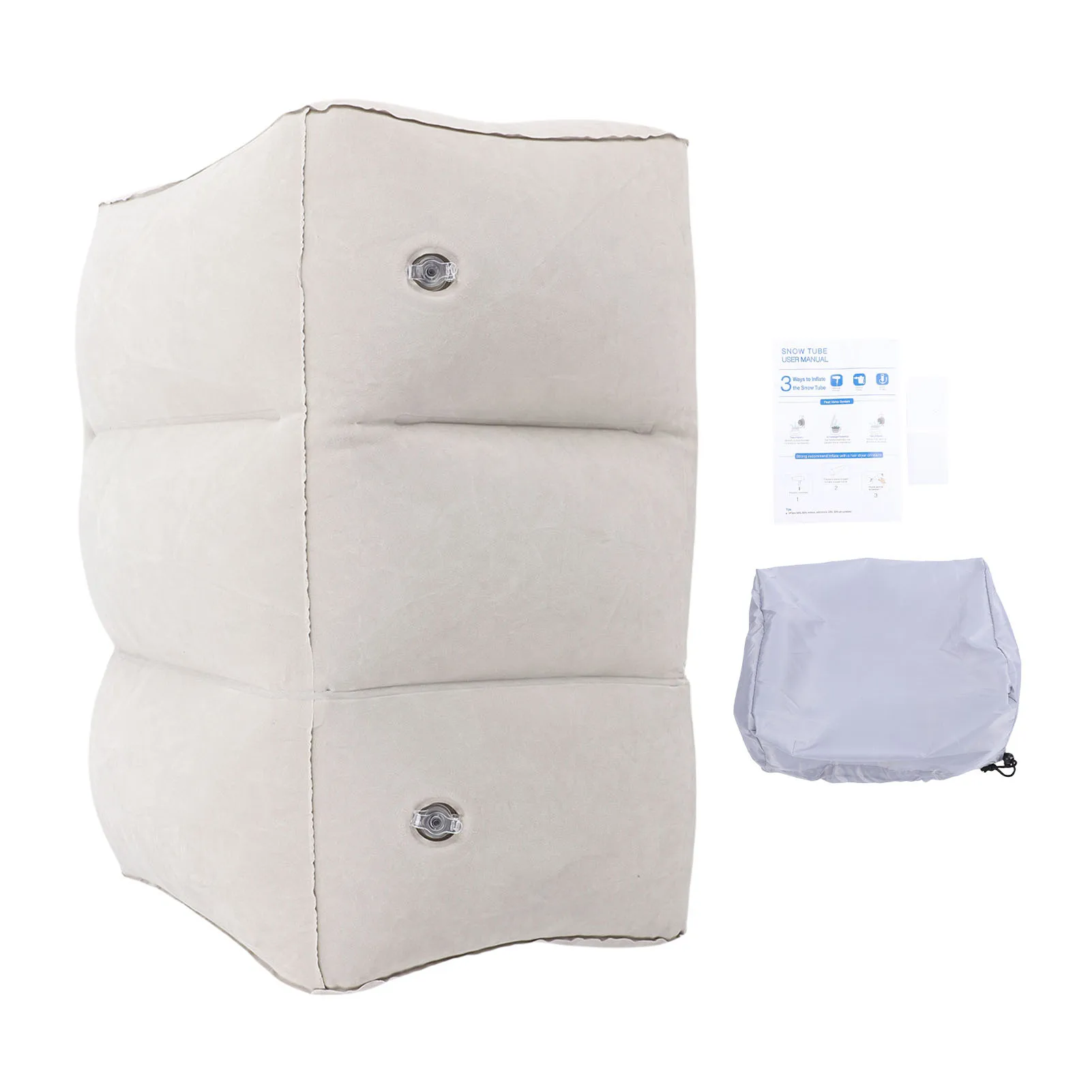 Inflatable Foot Rest Pillow Toddler Airplane Bed Adjustable 3 Layers Height Leg Rest Pillow Airplane Travel Essentials view 4