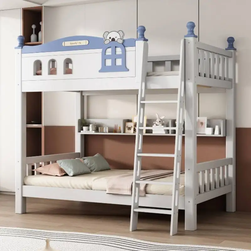 Normal Nordic Kids Beds Decoration Simple White Single Design Kids Bed Princess Girls Style Lettino Per Bambini Furniture Home