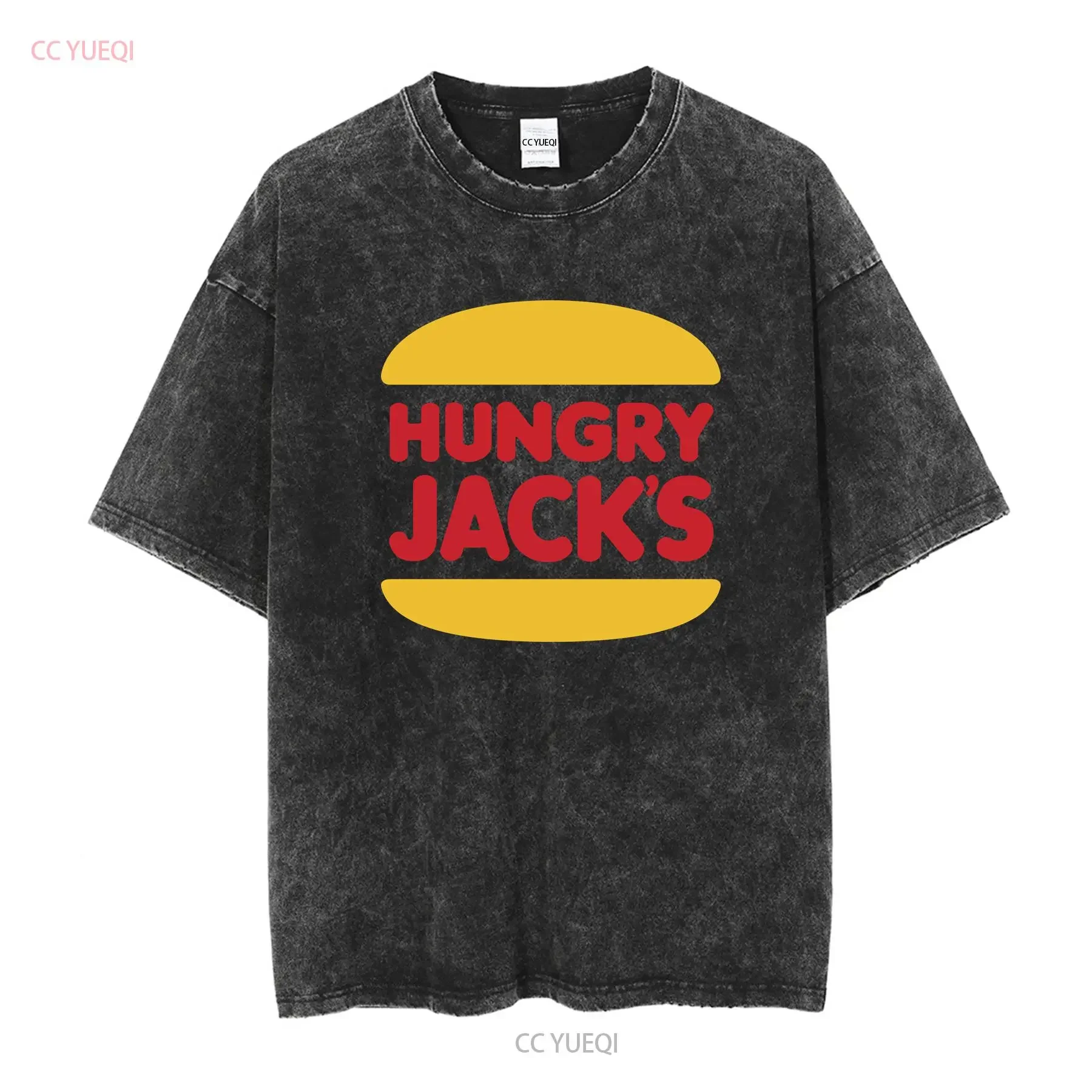 Hungry Jacks Restaurant T Shirt long or short sleeves vintage Washed Comfortable Unisex homme Stylish fashion Soft graphic