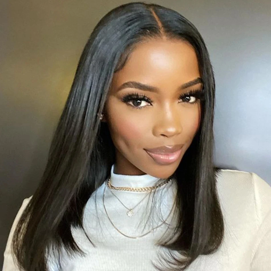 HD Human Hair Lace Wigs Bob 13x4 Human Hair Wigs Straight Transparent Lace Front Wig 13x6 Lace Frontal Wig 100% For Women