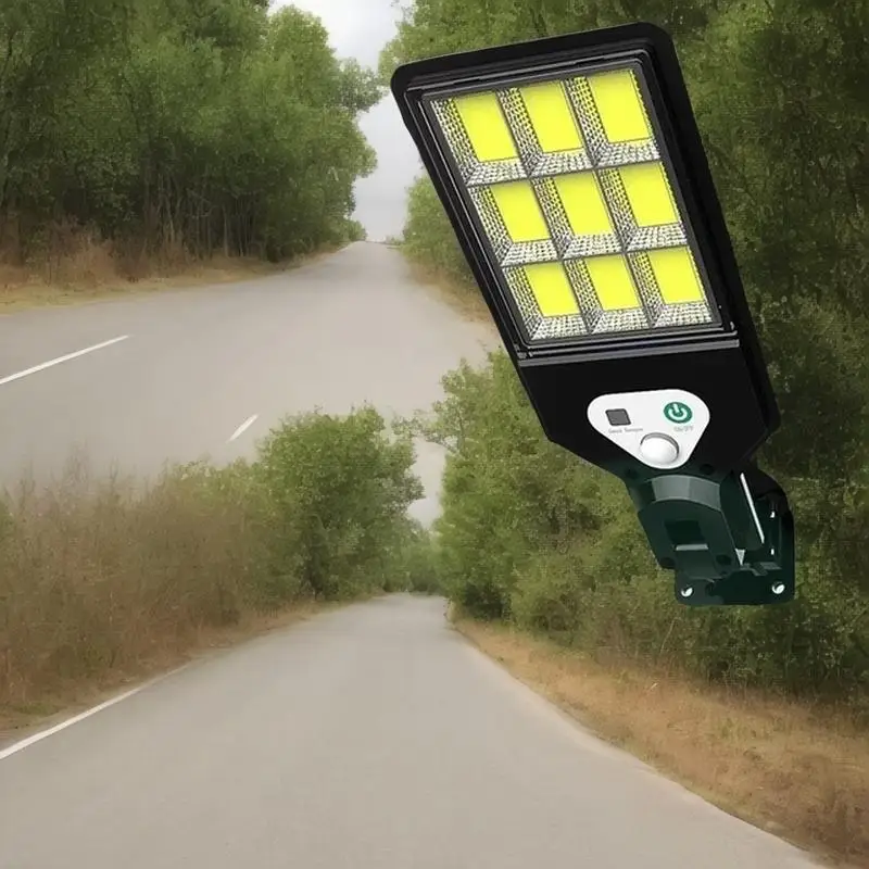 Outdoor safety solar lamps - 108 COB sensor street lamps featuring 3 light modes and waterproof.