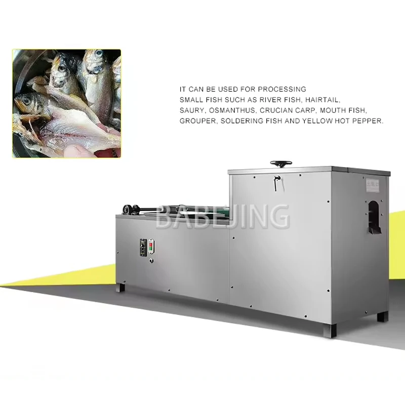 

BABEJING High Efficiency Small Fish Back Opener Full Automatic Sardine Cutter