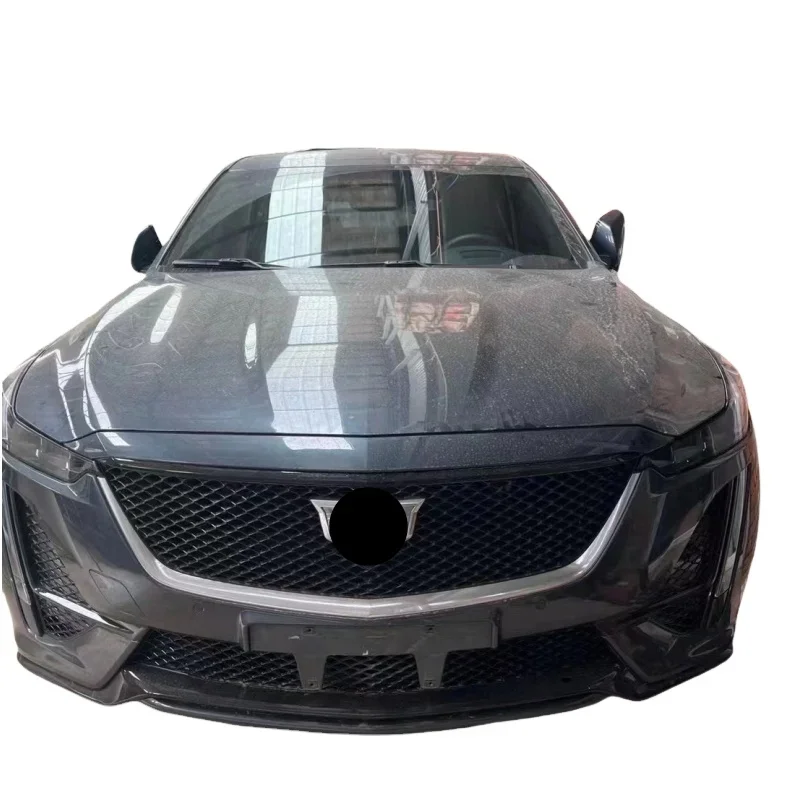 

Used for Cadillac CT5 Front Bumper Assembly Body Kit Including Grille Headlights Front Light Hood Fender in Plastic Material