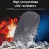 Car Dashboard Anti-Slip Mat, Sticky Silicone Pad for Phone & Small Items, Non-Slip Adhesive Holder (Black) 5