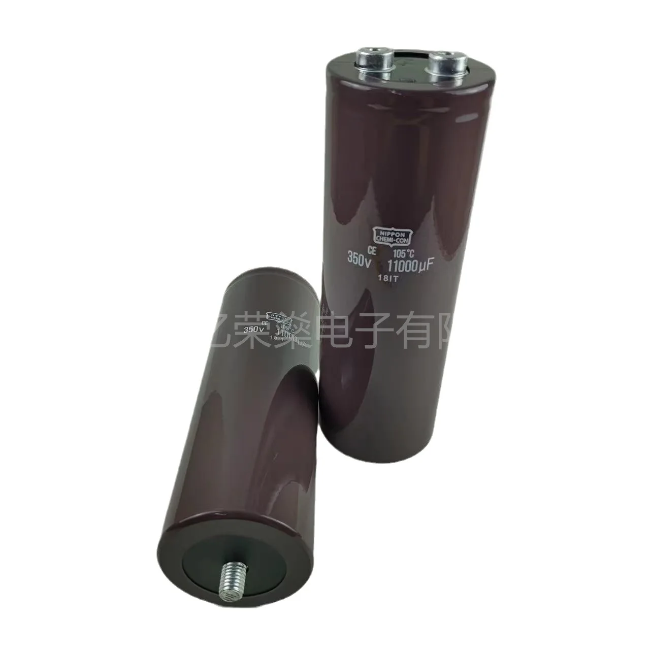 New imported NIPPON Black gold steel 350V11000UF aluminum electrolytic capacitor bottom with screw post