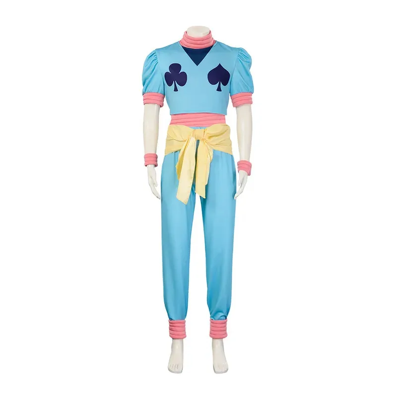 Kostum Kartu Bermain Anime Cosplay Set Seragam Hisoka Pakaian Bermain Peran Pesta Halloween Fsss1