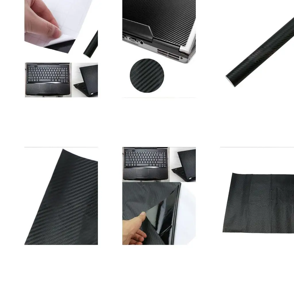 

3D Carbon Fibre Skin Decal Wrap Sticker Case Cover For 17\" PC Laptop Notebook