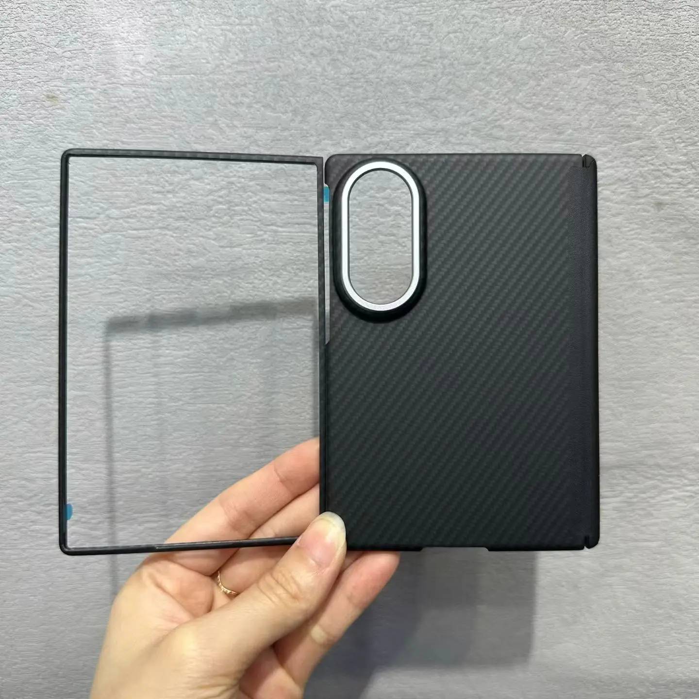 Precyzyjnie wykonana obudowa z włókna węglowego do Samsung Galaxy Z Fold 8, szeroka magnetyczna obudowa z włókna aramidowego, ultracienka, lekka, ochronna. — zdjęcie produktu 1