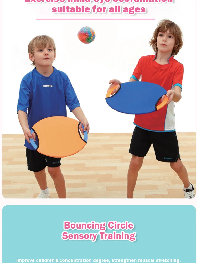 Zabawa na świeżym powietrzu piłeczka do odbijania wiosła do skakania, gra typu Toss and Catch, rodzicielska interakcja dla dzieci, prezenty dla dzieci