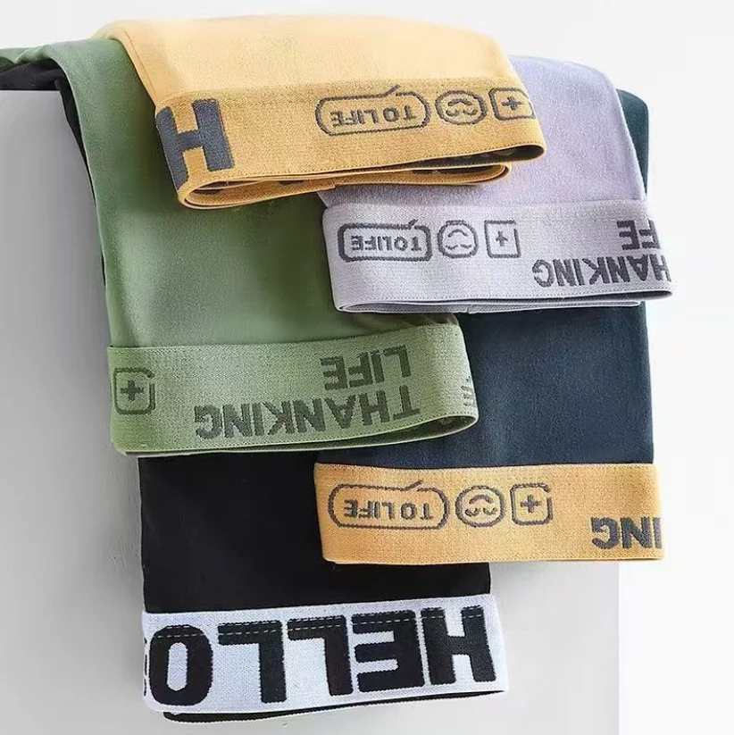 5pcs Boxer Shorts Ice Silk Men's Underwear Summer Breathable Underpants U Convex Lingerie Breathable Sexy Panties