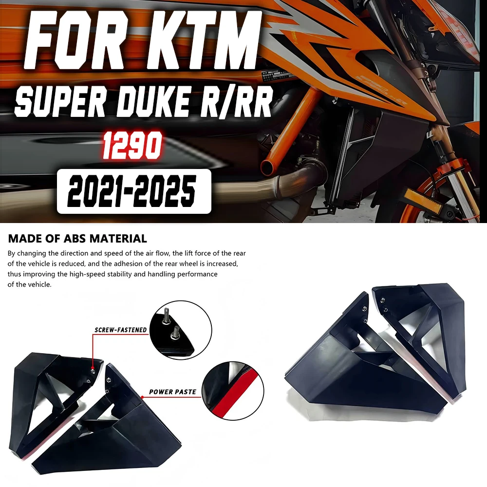 

2021-2024 FOR 1290 Super Duke R / RR Motorcycle Winglet Wing Kit 2023 1290 super duke r Winglets Wings Spoiler Fxed