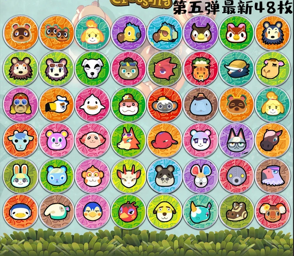 بطاقة القرويين الصغيرة المتوافقة مع التبديل NS WIIU الحيوانات معبر Amixbo أرواق لعب العلامة NFC مجموعة الحيوانات Ankha Julian BOB #6