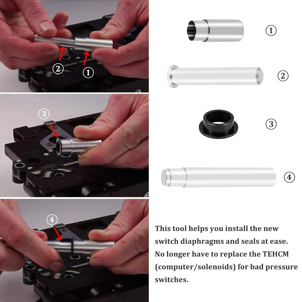 

Pressure Switch Rebuild Tool 124740-TL30 Works with F/124740-30K for GM 6L45 6L50 6L80 6T70 (Gen 1) 6T75 (Gen 1)