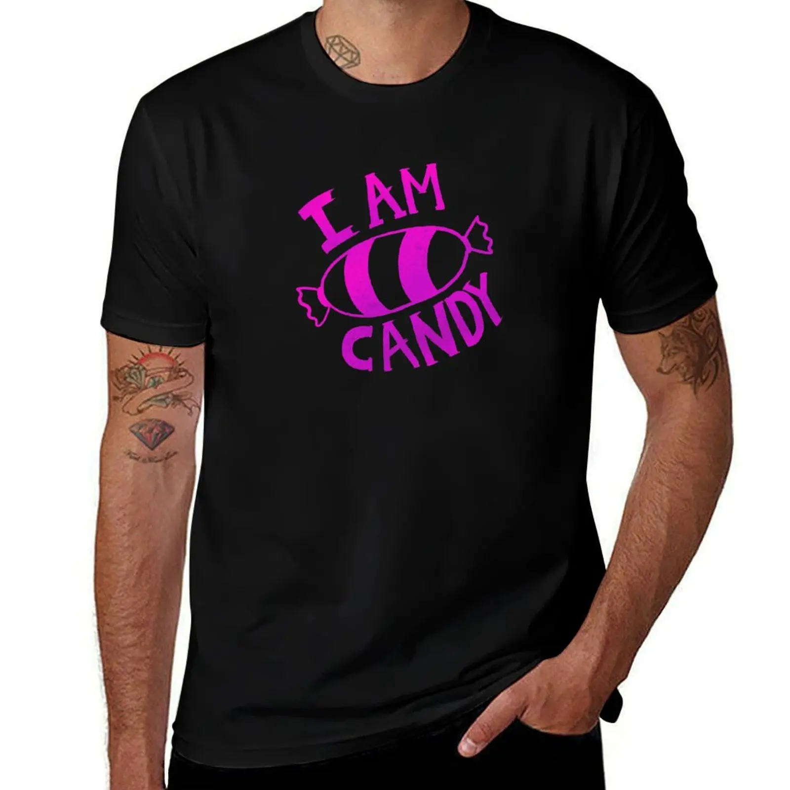 

I am CANDY T-Shirt man t shirts for men casual man t shirts for men T-Shirt