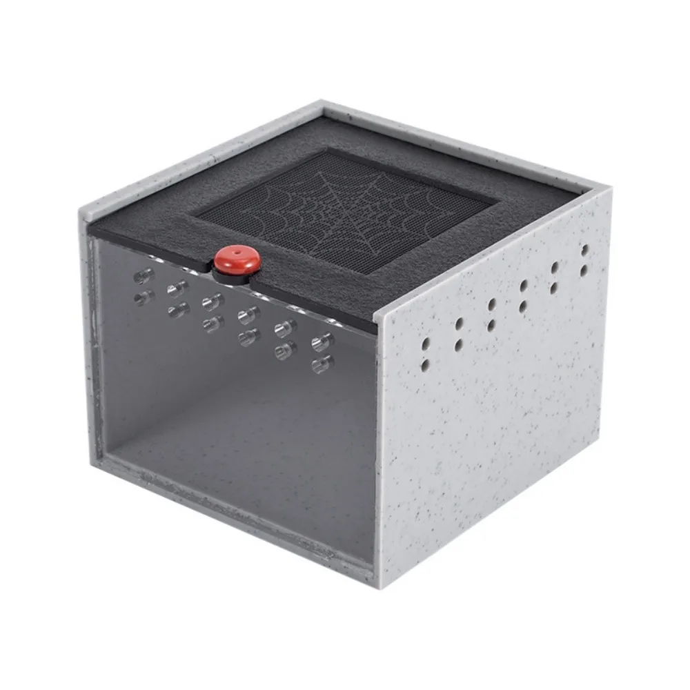 Breathable Reptile Breeding Box Transparent Prevent Escape Spider Pet House Stackable Ventilation Slots Insect Feeding Cage