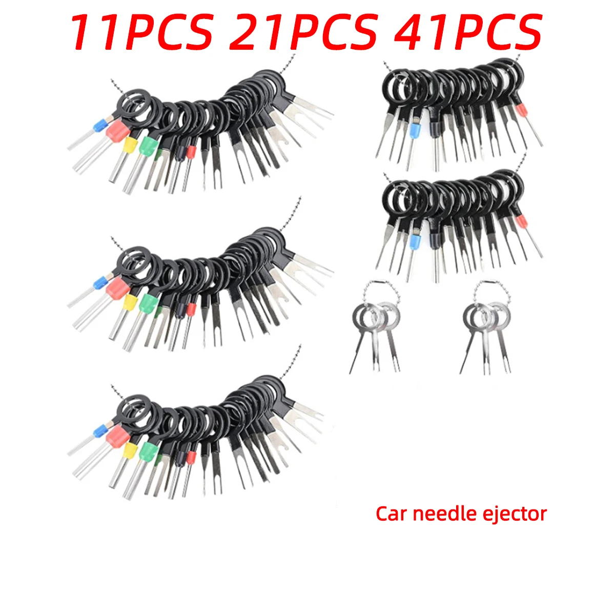 11/21/41PCS Car Terminal Removal Box Wire Plug Connector Extractor Puller Release Pin Extractor Set Terminal Plug Repair Tools