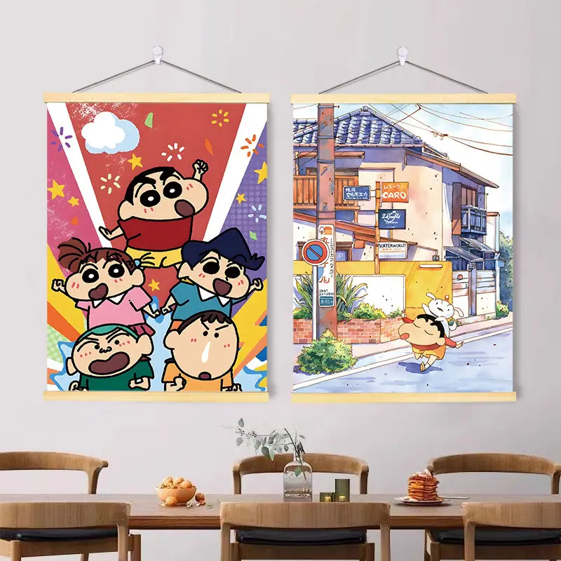 Crayon Xiaoxin Cartoon Animation anime Surrounding Scroll Painting Room Bedroom Dormitory Decorative Picture Sticker