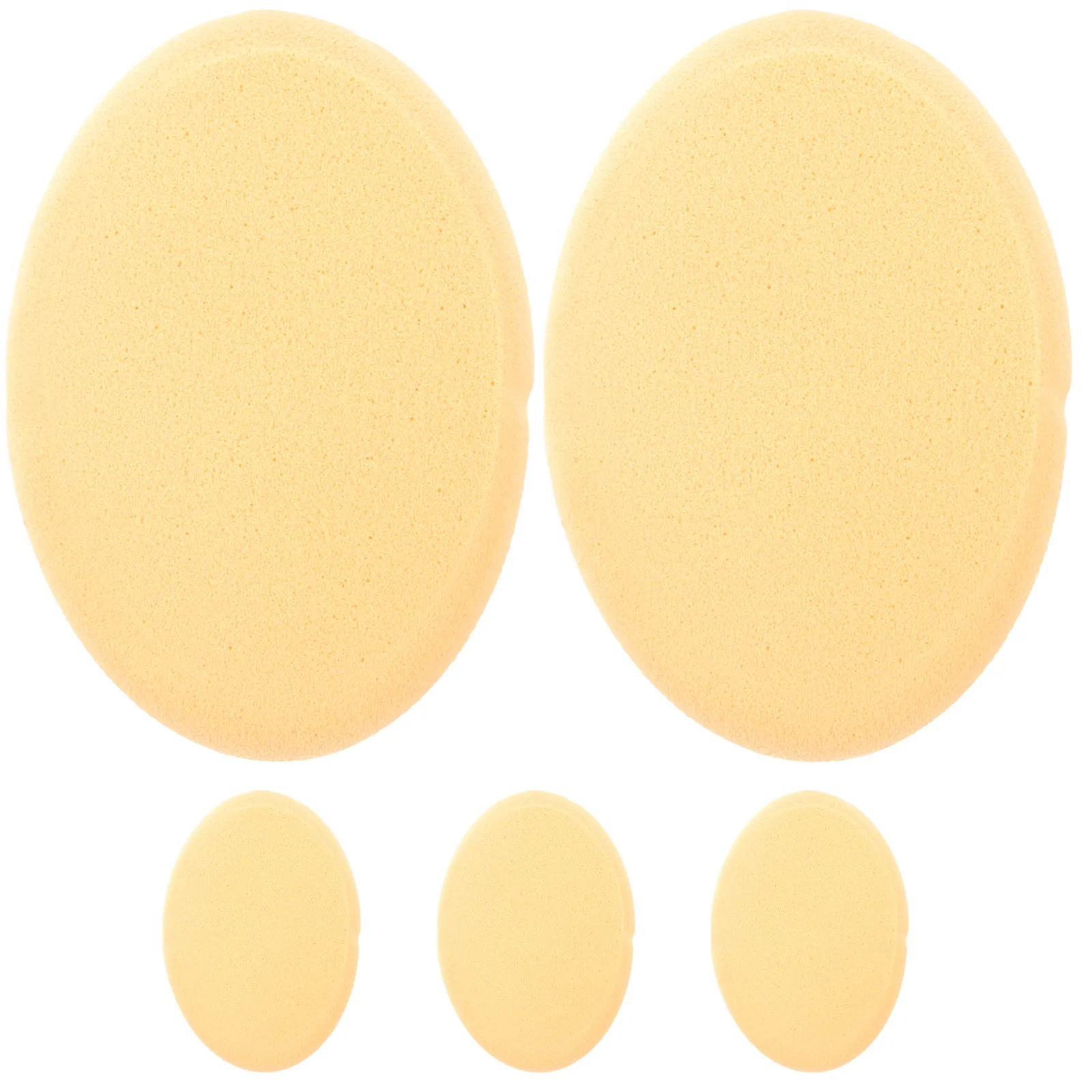 5Pcs Large Flat Surface Makeup Puff with Precise Corners Supple Beauty Puff for Loose Powder Liquid Foundation Blusher Gift