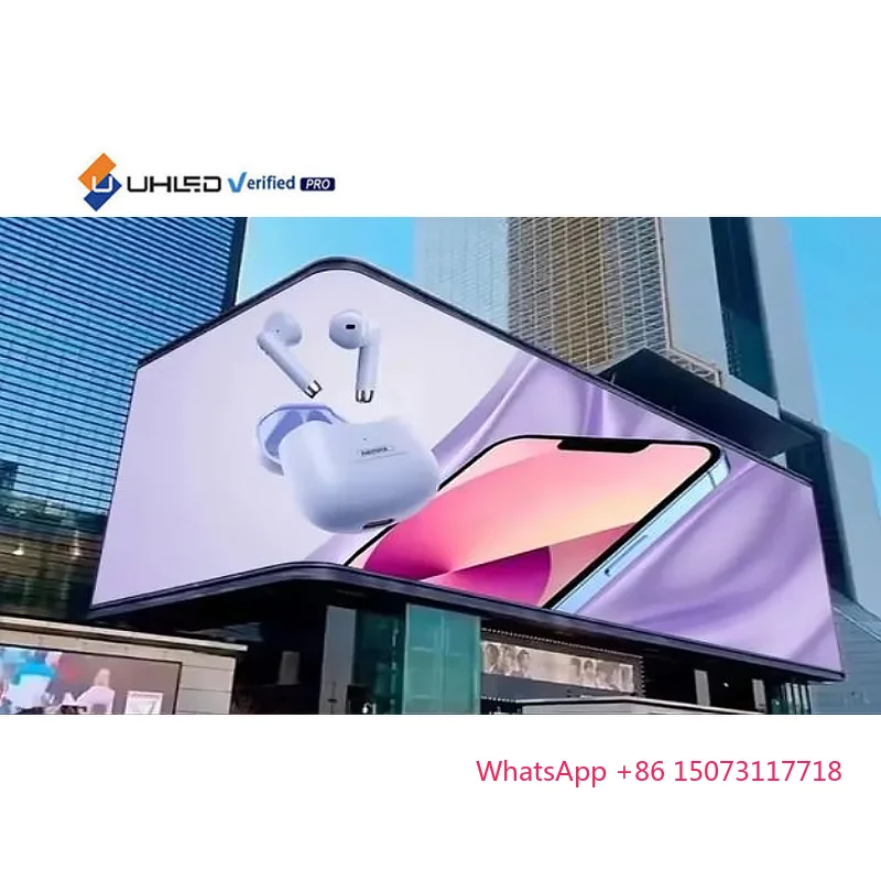 

960X960 мм P8 P10 Открытый фиксированный светодиодный дисплей Дорожный цифровой светодиодный экран Smd Водонепроницаемый рекламный светодиодный экран Открытый