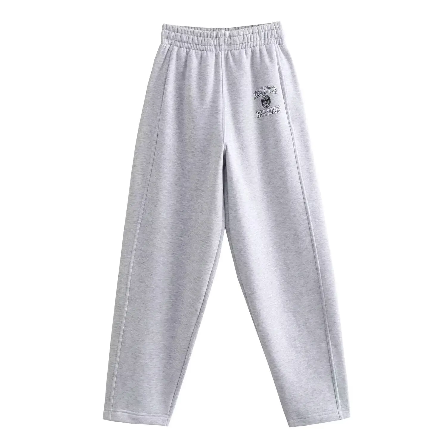 Withered Fleece Trousers American Retro Old School Team Letter Printed Harem Pants Girls Sweatpants Casual Pants Women