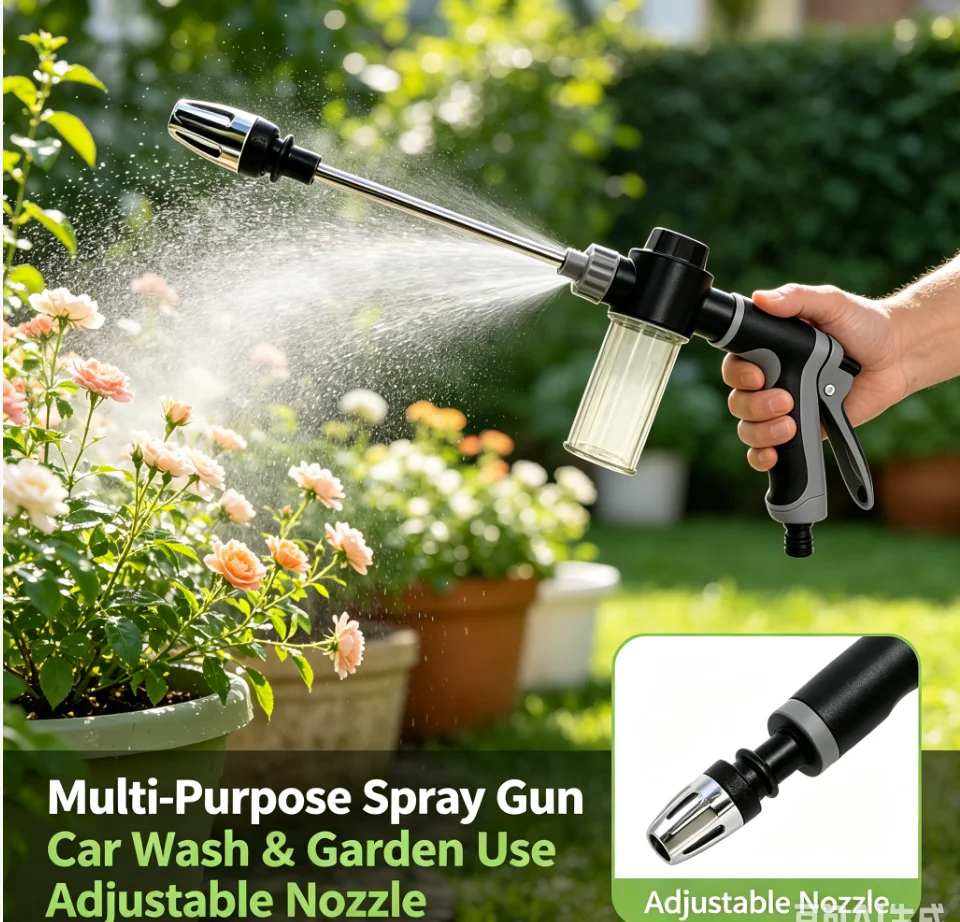 Water Gun 100ml Car Washing Snow Foam Gun Bottle Sprayer Soap Shampoo Sprayer for Garden Hose Window Soap Cleaning Washing