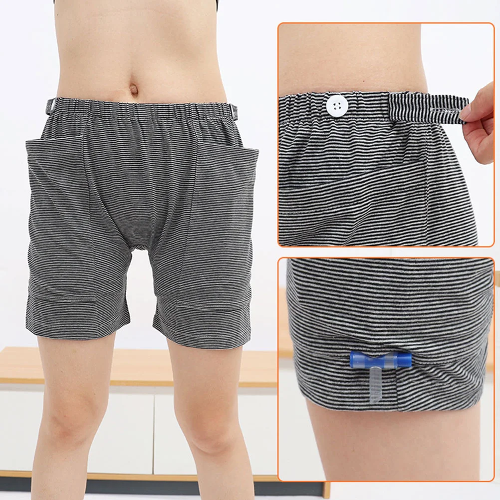 Ostomy Patient for Men Panties Nephrostomy Bag Elderly Black Urine Collection Incontinence