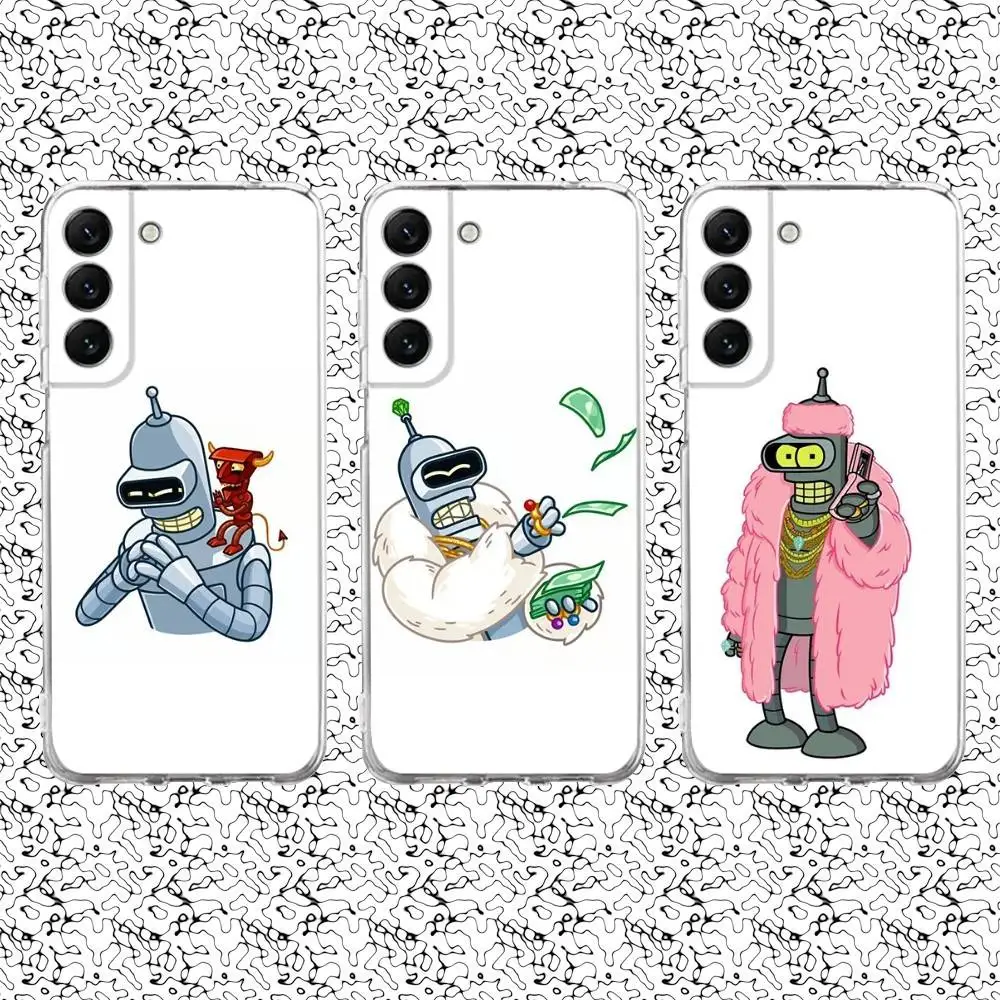 

Cartoon F-Futura-mas Phone Case For Samsung S24,30,21,22,23,20 FE,lite,PIus,Ultra,5G,Note,9,10 Transparent Cover