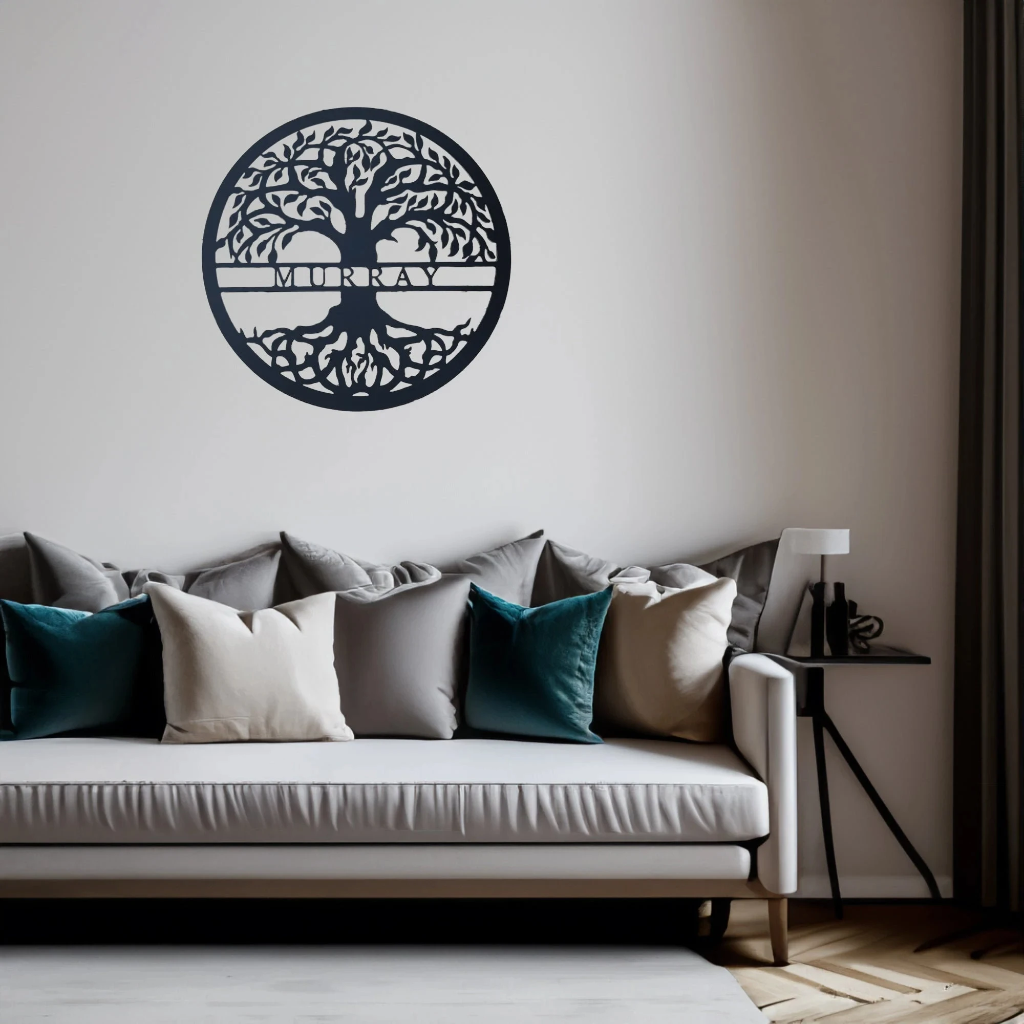 

Tree of Life with Personalized Name Metal Sign Family Name Monogram Steel Wall Art Housewarming Gift Wedding Valentine's Day