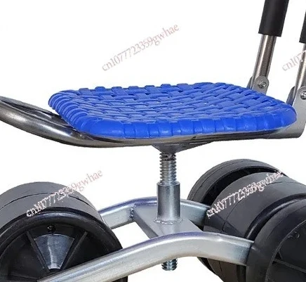 

Garden Work Chair Tool Cart Rolling Stool Farmland Vegetable Greenhouse Mobile Work Stool Trolley Rotating Lift