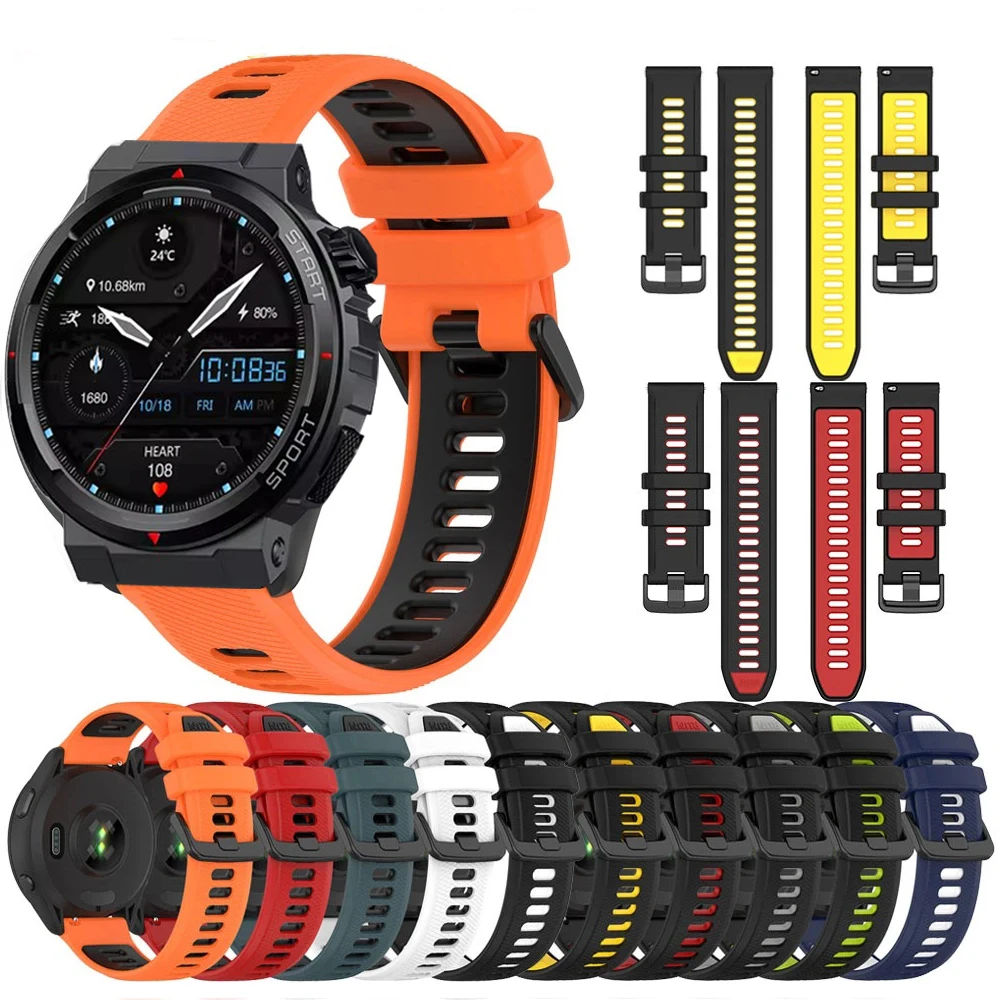 

Sports Silicone Strap for Zeblaze Ares 3 Plus Quick 20mm 22mm Breathable Wrist Wristband for Zeblaze Ares 3 Plus Accessorie