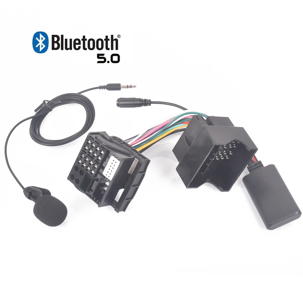 Samochodowy moduł Bluetooth Radio AUX Kabel Mikrofon Zestaw głośnomówiący Adapter telefonu komórkowego Do VW Golf JETTA BORA POLO RCD510 RCD210 MA2262