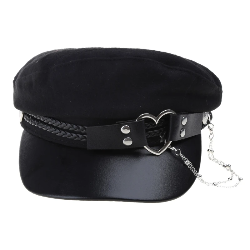 

Teenager Girls Felt Hat Y2K Hat Pilling Resistant Lady Steampunk Soft Hat N7YF