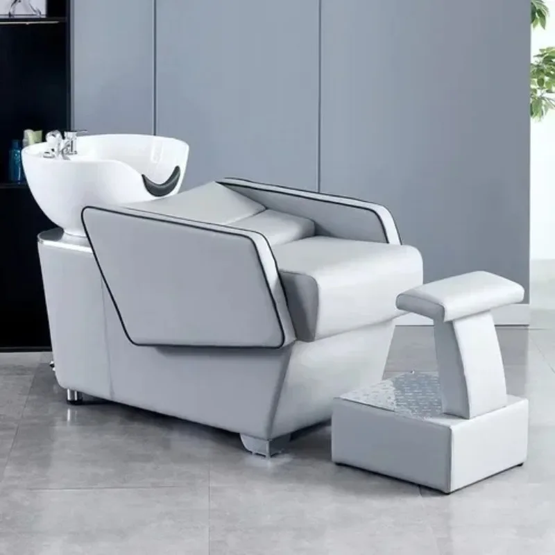 

Italian Minimalist Armrests Washing Chair Styling Chairs Stylist Hairdressing Salon Washbasin Wash Spa Sillas Beauty Customer
