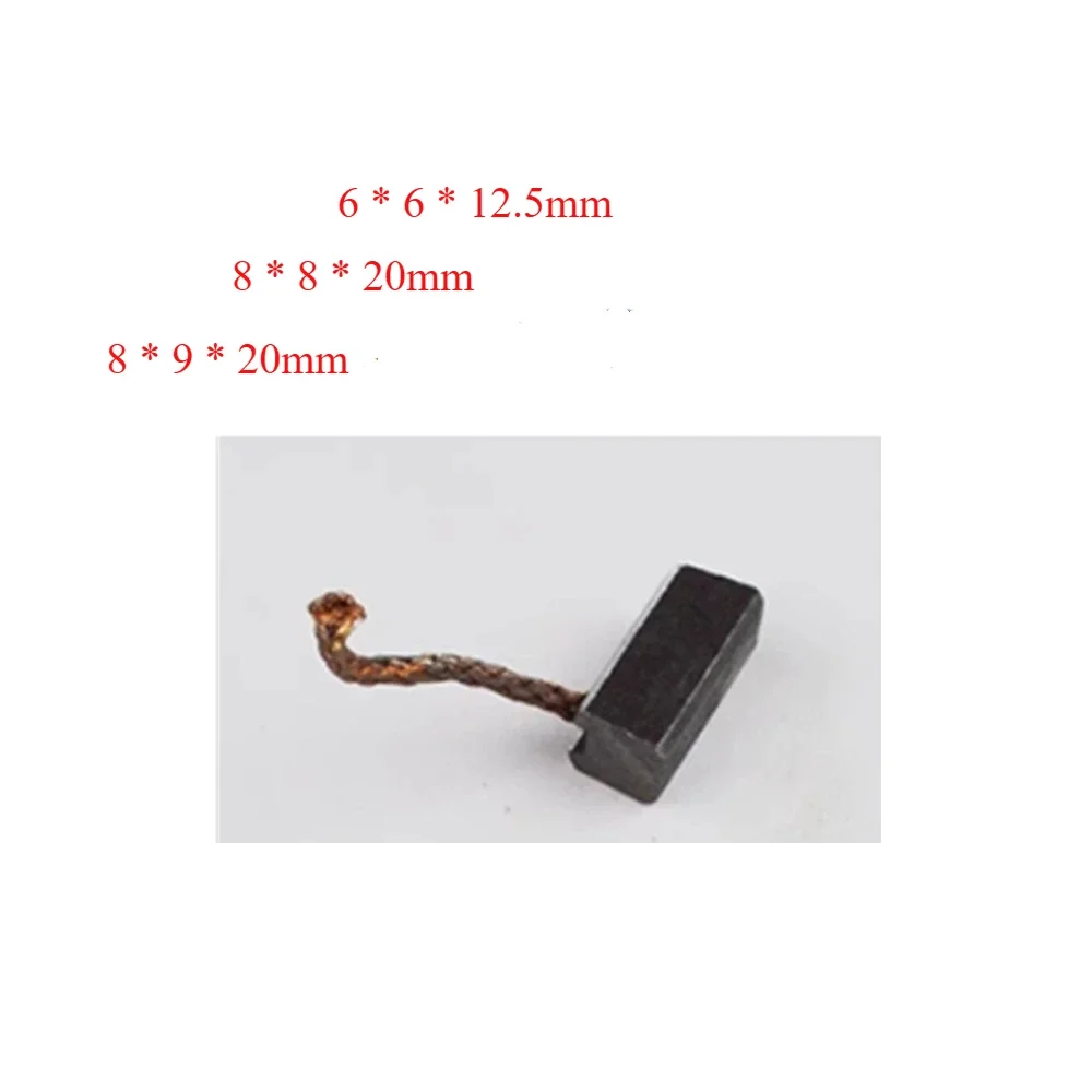 100pcs High quality installed carbon brushes/ carbon brushes for car heaters/blowers 6x6/7x7/8x8/8x9