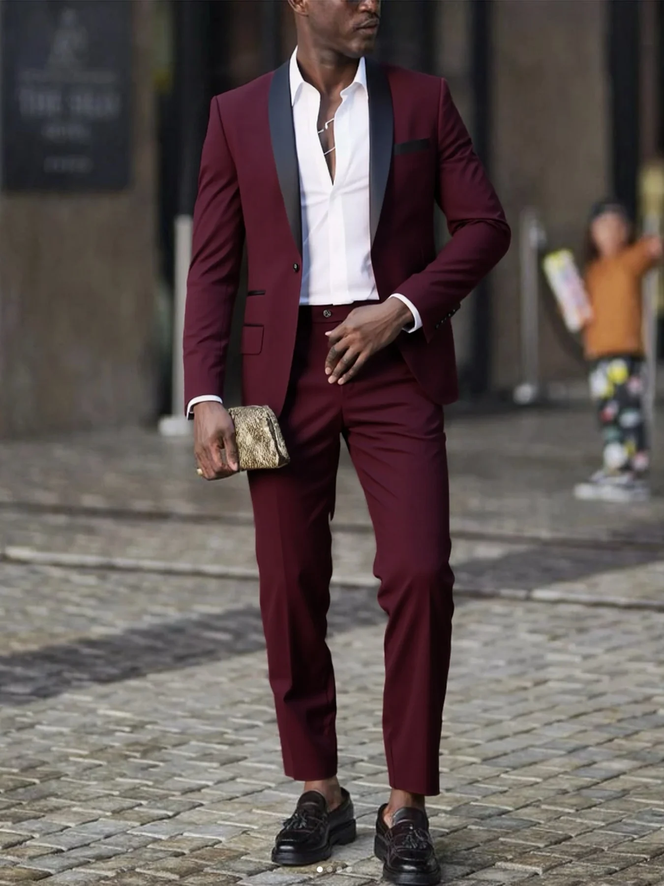 

Men's 2pcs Formal Suit - Jacket Trousers for Parties & Events