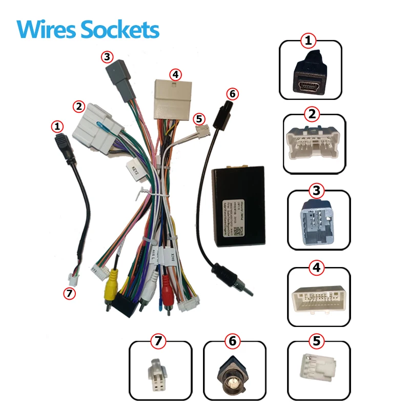 Decoder Box Canbus per autoradio android per Renault Captur Dacia clio kadjar spina per cablaggio a 16 pin adattatore per cavo di alimentazione