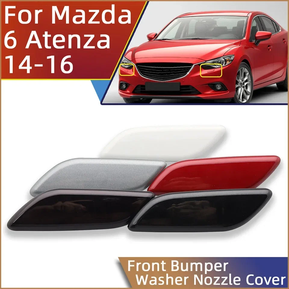 Auto Part Front Bumper Headlamp Washer Spray Nozzle Cover Cap For Mazda 6 Atenza 2014 2015 2016 Headlight Cleaning Jet Lid Trim