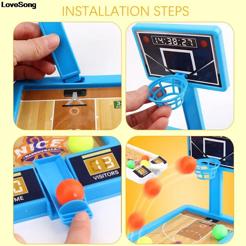 Mini Basketball Stand Desktop Shooting Game Machine Educational Toys Perfect for Kids Birthday Party Suprise Fun Prizes Toys