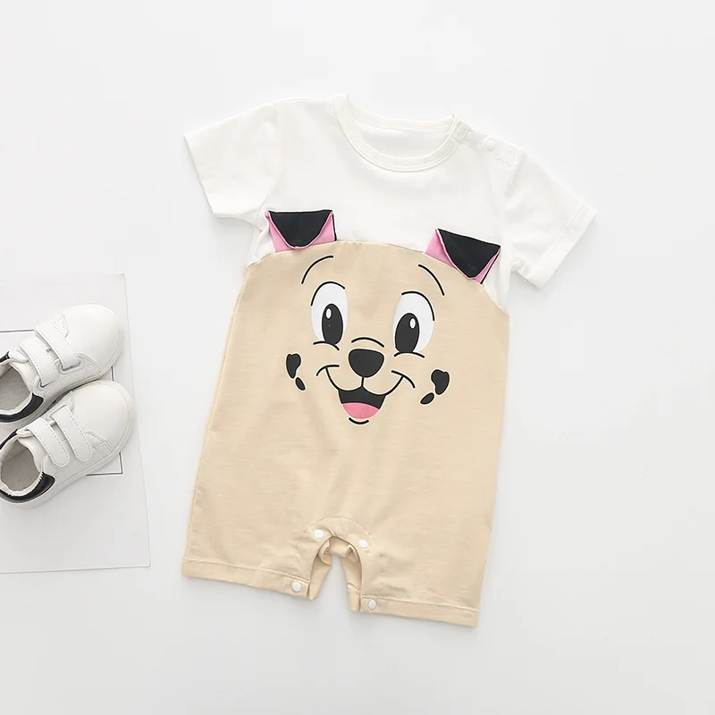 Baby Rompers Summer New Style Baby Boy Girl Clothing Newborn Infant Cartoon Penguin Short Sleeve Clothes 0-24 Months