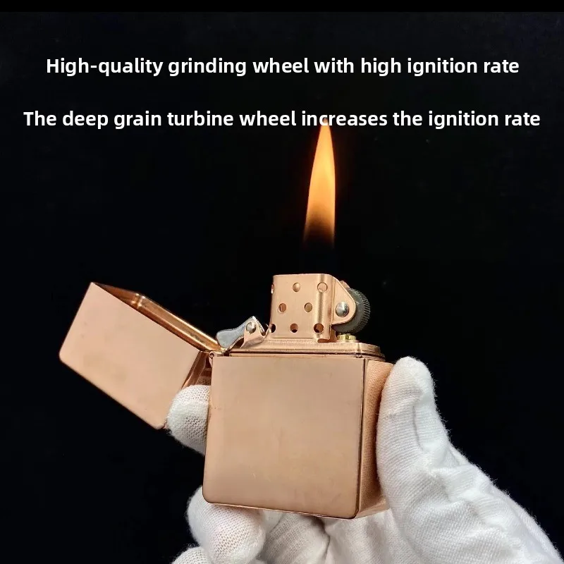 

Тяжелая броня, медное шлифовальное колесо, масляная зажигалка, ретро-окислительная игровая коллекция, высококачественная зажигалка в подарок для мужчин
