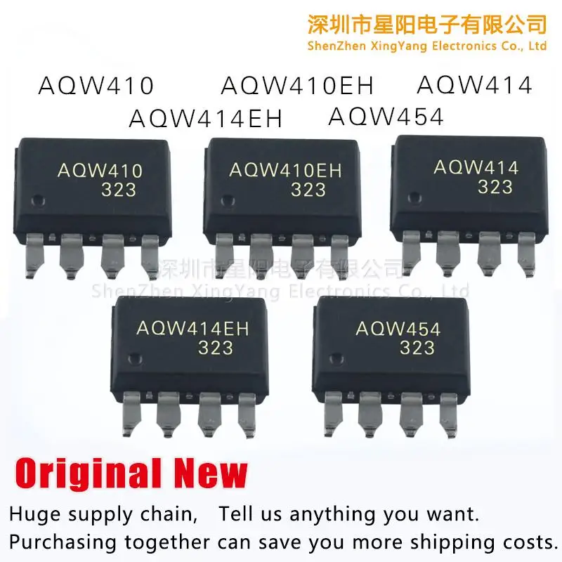 New AQW410 AQW414 AQW454 AQW410EH AQW414EH normally closed relay optical coupling