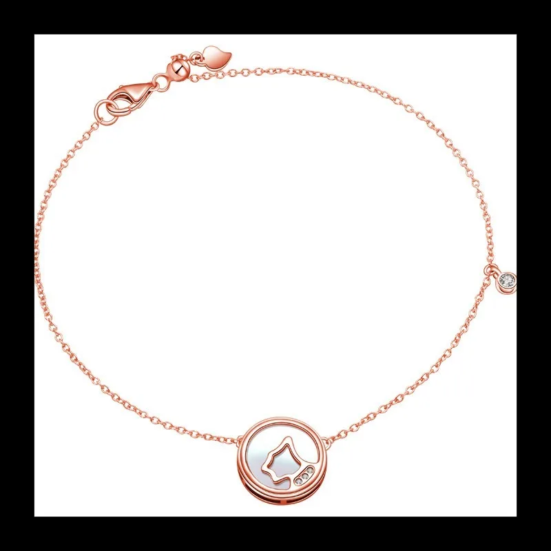 شعبية S925 الفضة الاسترليني جولة نمط شخصي بسيط وجديد تصميم تنوعا سوار المرأة