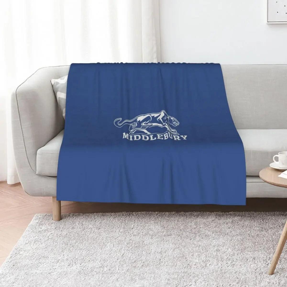 

Middlebury PANTHERS VT Throw Blanket warm winter Designers Soft Big Thermal Blankets
